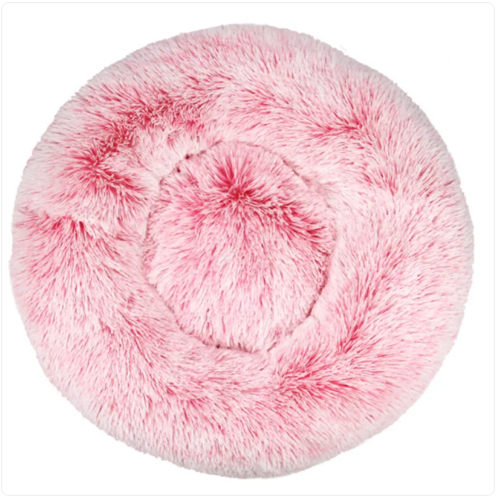 Cozy Calming Donut Dog Bed