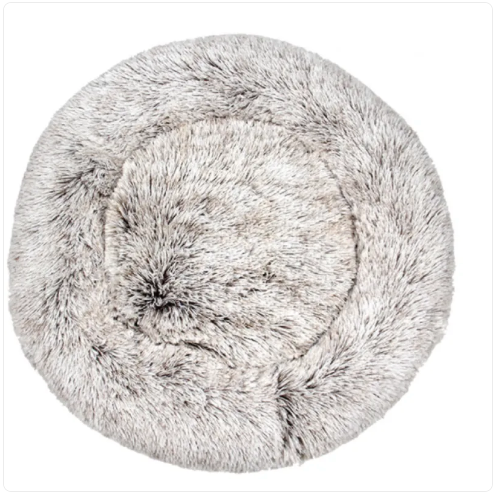 Cozy Calming Donut Dog Bed