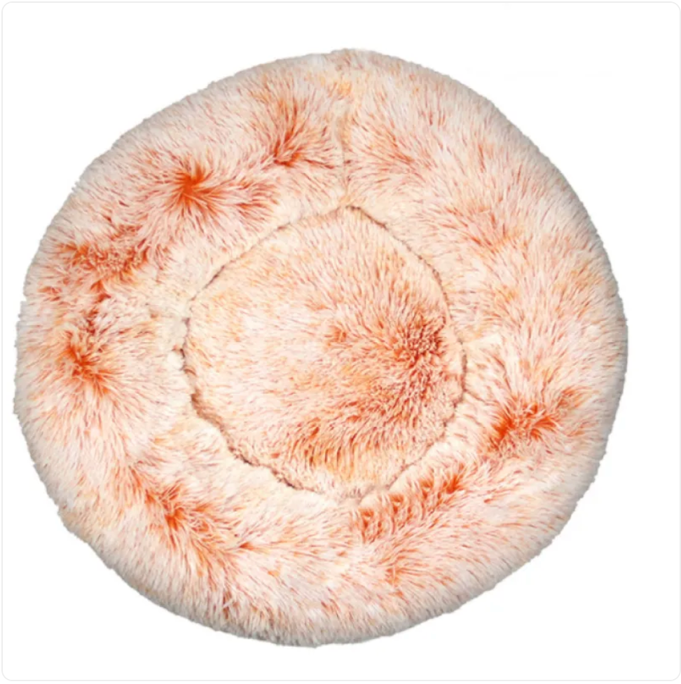 Cozy Calming Donut Dog Bed