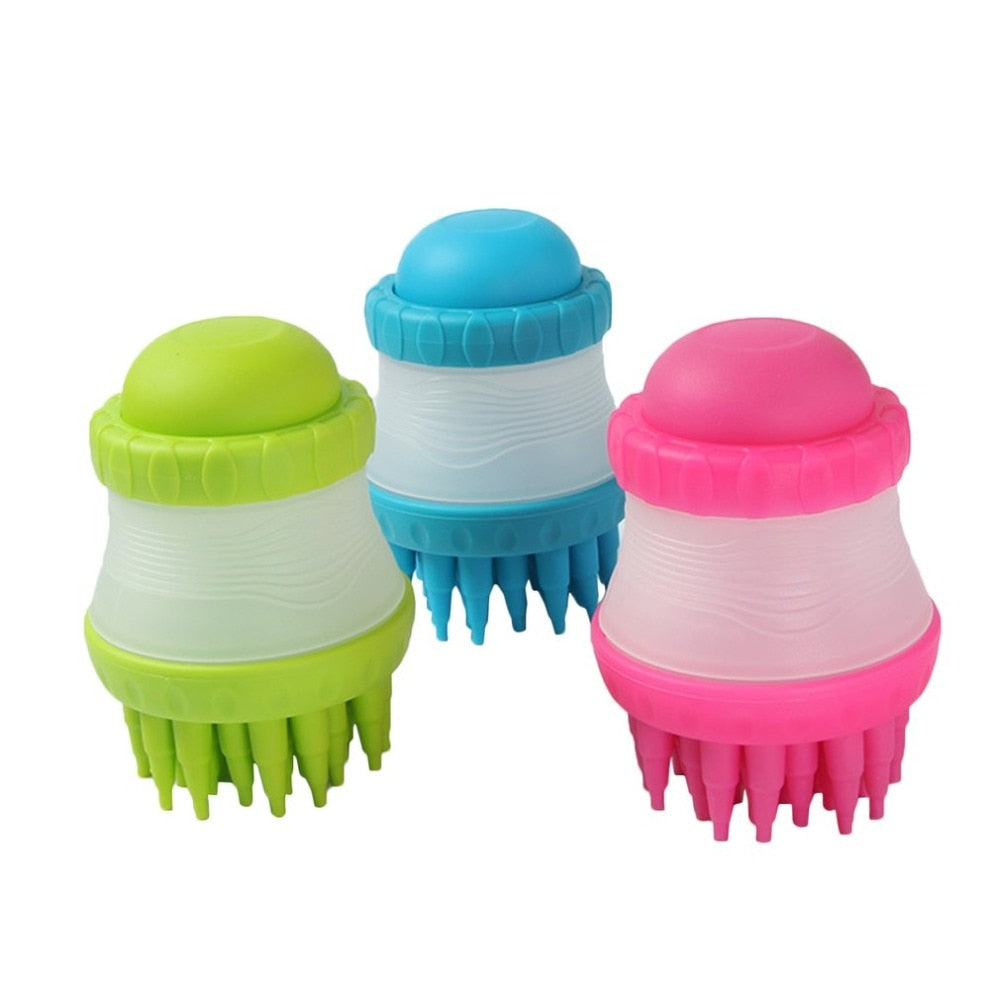 2-in-1 Dog Bath Brush & Paw Cleaner
